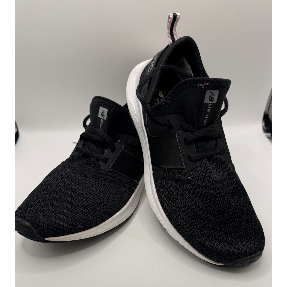 New Balance Nergize Sport Womens Black White Training Shoes WNRGSBK1 Size 8.5